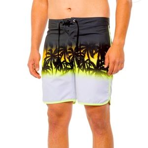 Hurley Men Swim Trunks Shorts Size 38 18" Black